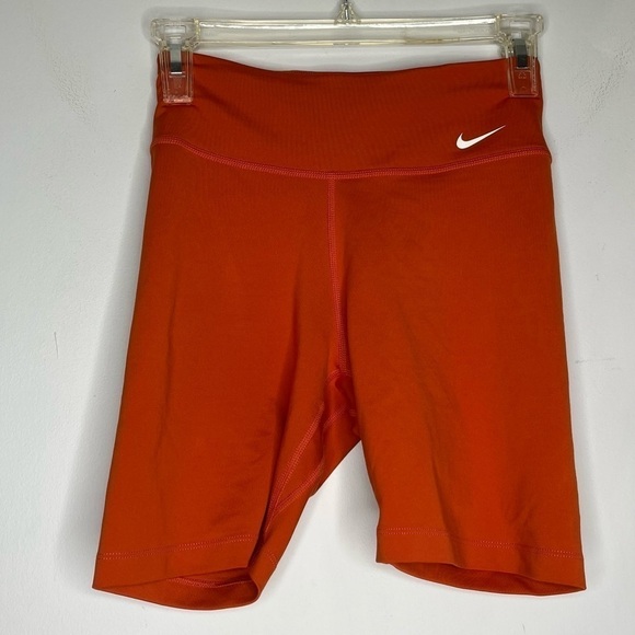 Nike Pants - Nike Dri-Fit Size XS 7" Biker Compression Shorts Burnt Orange